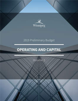 City of Winnipeg 2019 Preliminary Budget