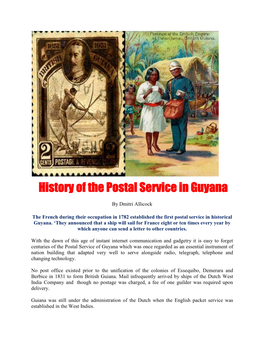 History of the Postal Service in Guyana