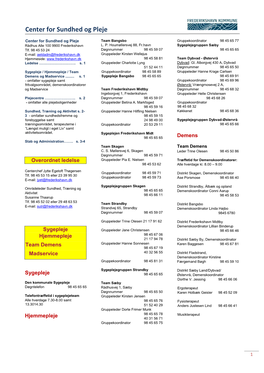 Telefonliste Sundhed Og Pleje Borger Juni 2018