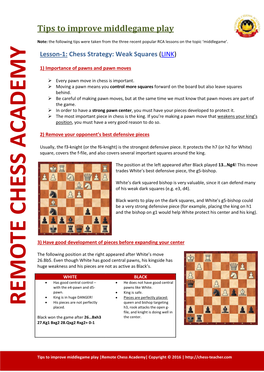 Rem O Te Chess Academy Ch Ess a Cademy