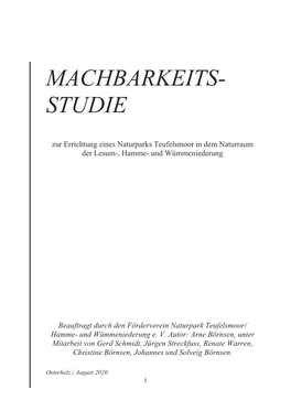 Machbarkeitsstudie (Komplett)