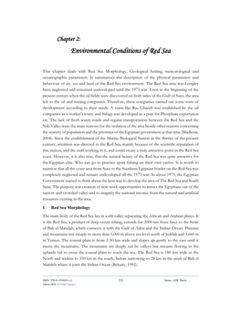 Environmental Conditions of Red Sea