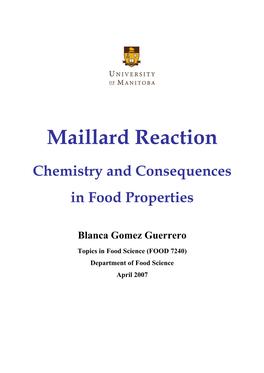 Maillard Reaction