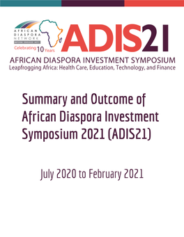 A Review of African Diaspora Investment Symposium 2021