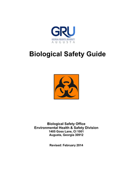 Biological Safety Guide