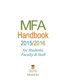 MFA Handbook 2015/2016
