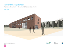 Hartford CE High School Planning Document – Design and Access Statement