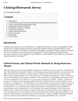 Choking/Obstructed Airway ­ Humanresearchwiki Choking/Obstructed Airway