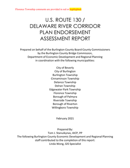 US Route 130/Delaware River Corridor Plan