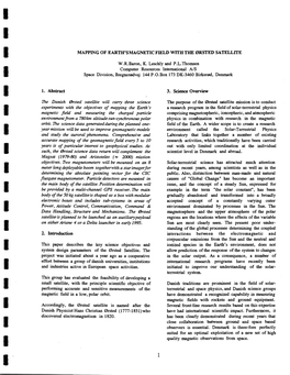 Mapping of Earth's Magnetic Field with the Ãÿrsted Satellite