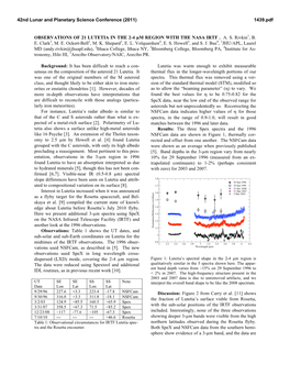 Observations of 21 Lutetia in the 2–4 Μm Region with the NASA IRTF