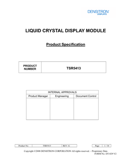 Liquid Crystal Display Module