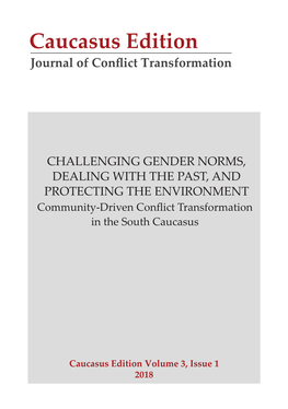 Women Challenging Gender Norms and Patriarchal Values in Peacebuilding and Conflict Transformation Across the South Caucasus 46