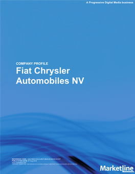 Fiat Chrysler Automobiles NV