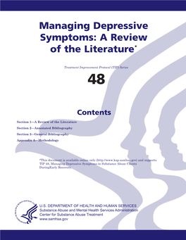 Managing Depressive Symptoms: a Review of the Literature*