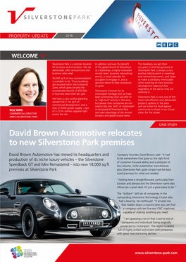 David Brown Automotive Relocates to New Silverstone Park Premises