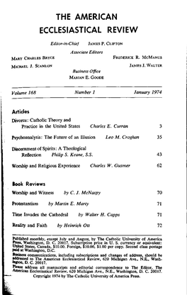 The American Ecclesiastical Review