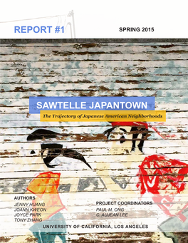 Sawtelle Japantown Report #1
