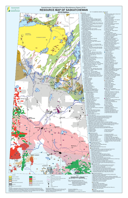 Mineral Resource Map of Saskatchewan