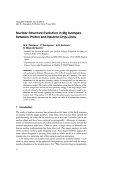 Nuclear Structure Evolution in Mg Isotopes Between Proton and Neutron Drip Lines