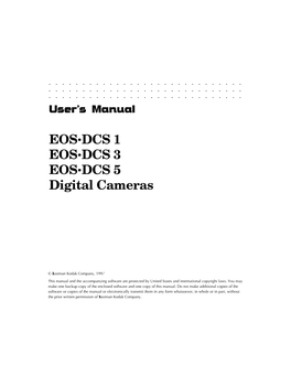 Readying the EOS•DCS Camera 5-2 Accommodate for the Absent Quick Control Dial 5-5