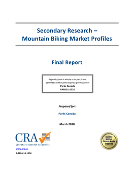 Secondary Research – Mountain Biking Market Profiles