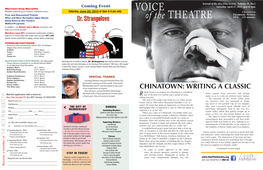 VOICE of the THEATRE