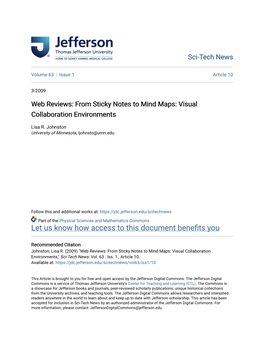 Web Reviews: from Sticky Notes to Mind Maps: Visual Collaboration Environments