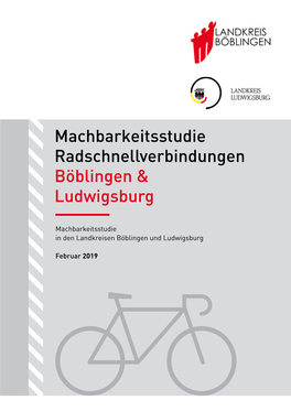 Machbarkeitsstudie Radschnell Verbindungen Böblingen & Ludwigsburg