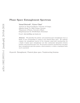 Phase Space Entanglement Spectrum 2