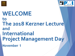 Kerzner Lecture 2018