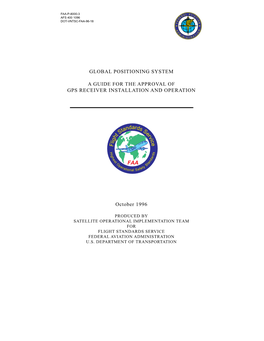 F Lightstandardsservice GLOBAL POSITIONING SYSTEM a GUIDE