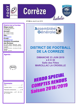 District De Football De La Correze