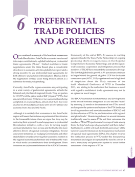 6 Preferential Trade Policies and Agreements