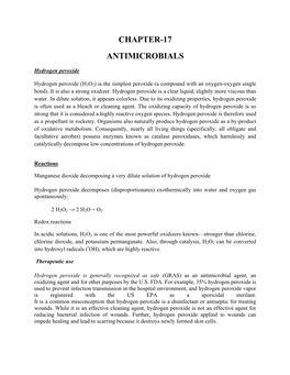 Chapter-17 Antimicrobials