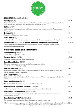 Covid Menu Colour