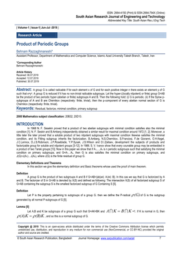 Product of Periodic Groups