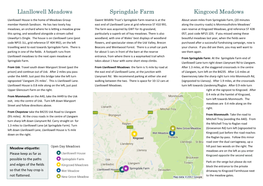 Llanllowell Meadows Springdale Farm Kingcoed Meadows