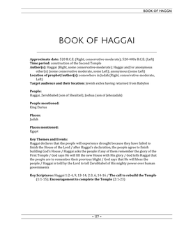 Book of Haggai