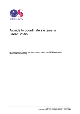 A Guide to Coordinate Systems in Great Britain