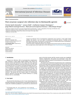 Post-Cesarean Surgical Site Infection Due to Buttiauxella Agrestis