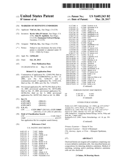 (12) United States Patent (10) Patent No.: US 9,605.243 B2 D'amour Et Al