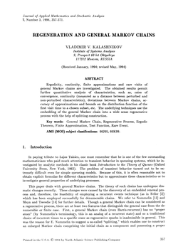 Regeneration and General Markov Chains