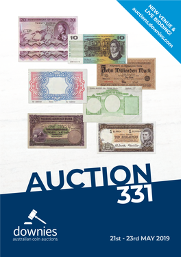 21St - 23Rd MAY 2019 Audowniesstralian Coin Auctions