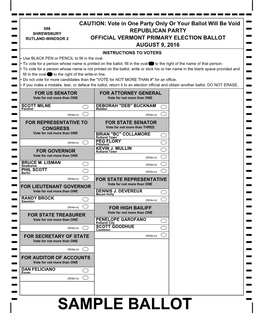 Ballot Paper