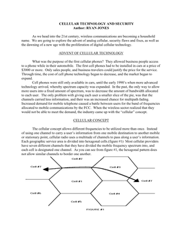 CELLULAR TECHNOLOGY and SECURITY Author: RYAN JONES