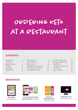 Ordering Keto at a Restaurant