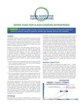 Spark Fund for Clean Cooking Enterprises