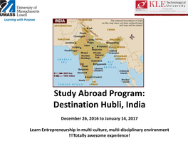 Study Abroad Program India