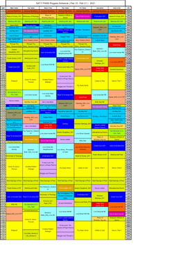 SAT-7 PARS Program Schedule ( Feb 15 - Feb 21 ) 2021